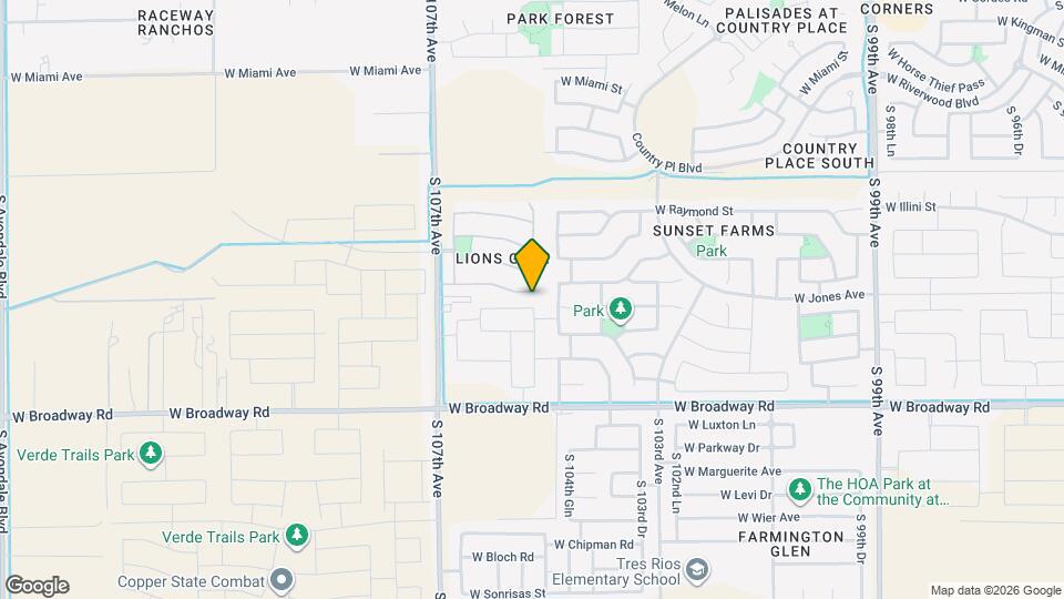 10514 W Atlantis Wy Mapa y Detalles de la Ubicación