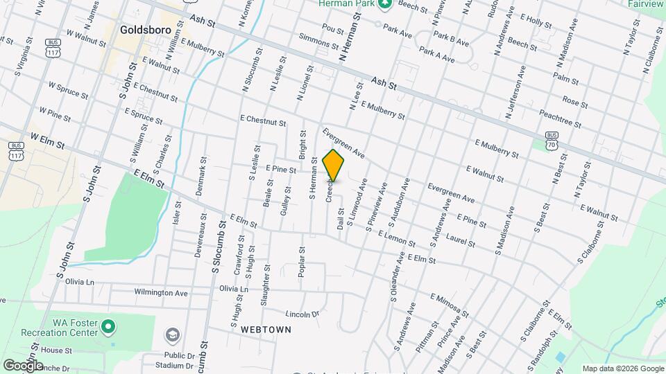 406 Creech St Map and Location Details