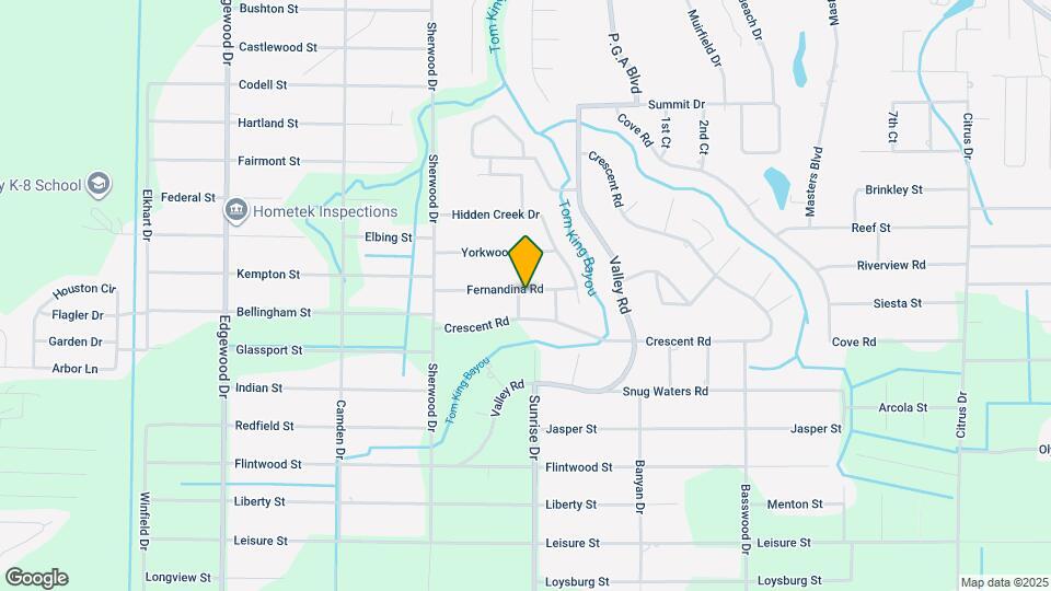 2490 Vale Dr Map and Location Details