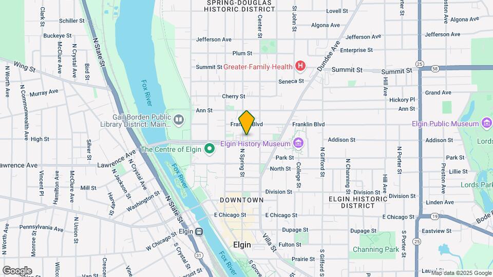255 N Spring St Map and Location Details