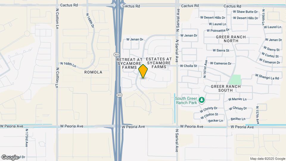11195 N 165th Ave Mapa y Detalles de la Ubicación