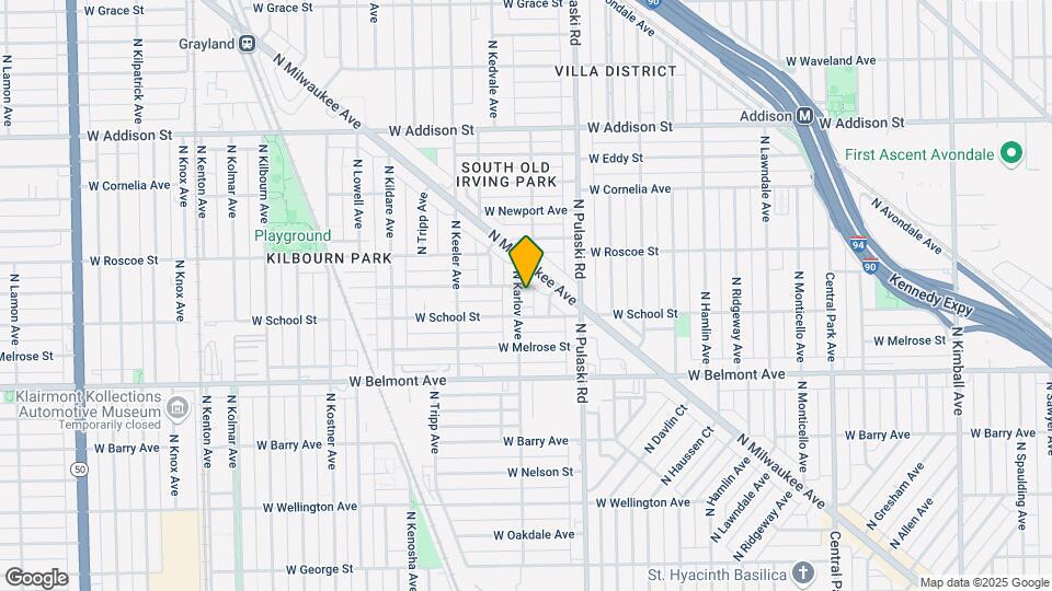 3321 N Karlov Ave Map and Location Details