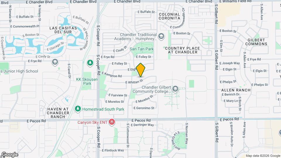 2390 E Whitten St Map and Location Details