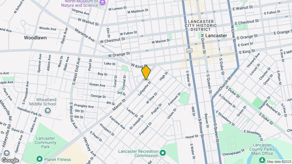 516 Manor St Map and Location Details