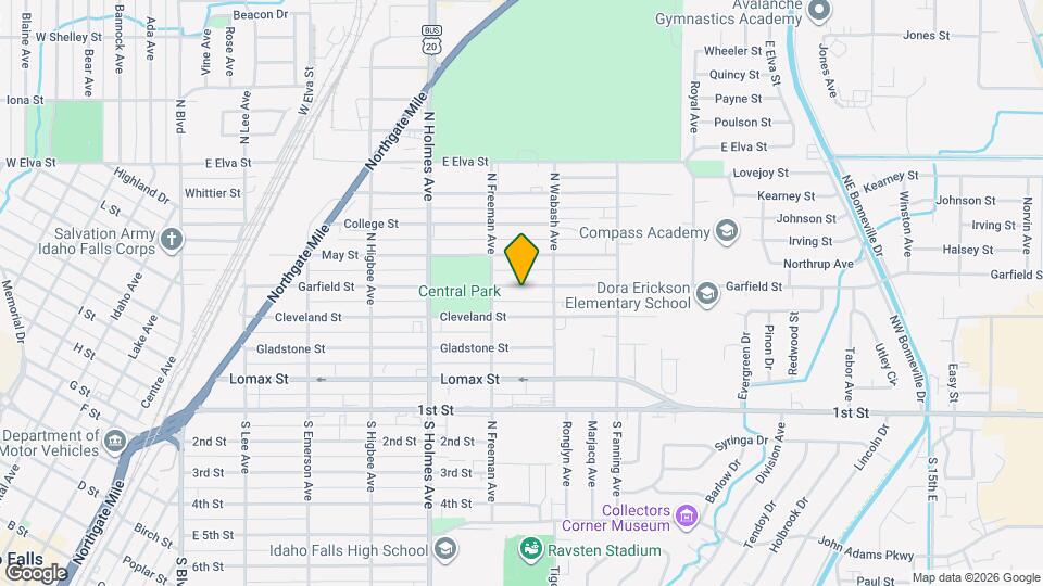 640 Garfield St Map and Location Details