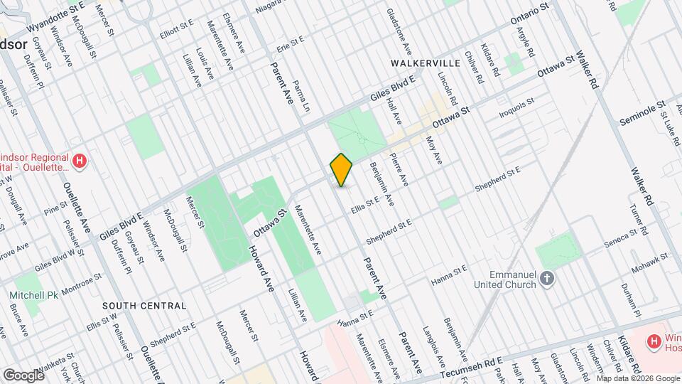 1346 PARENT LOWER Ave Map and Location Details