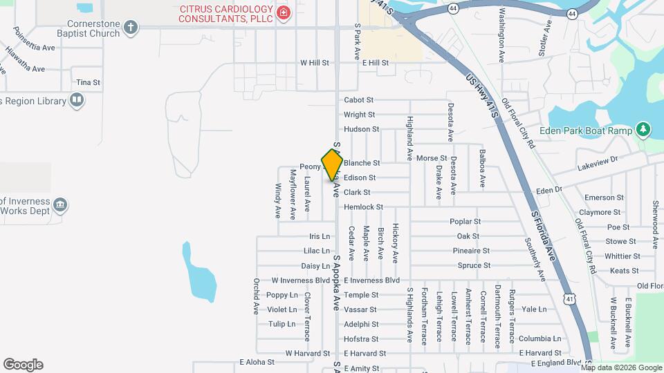 721 S Apopka Ave Map and Location Details