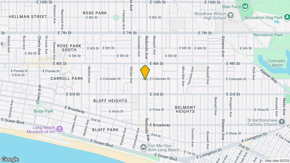 341 Redondo Ave Map and Location Details