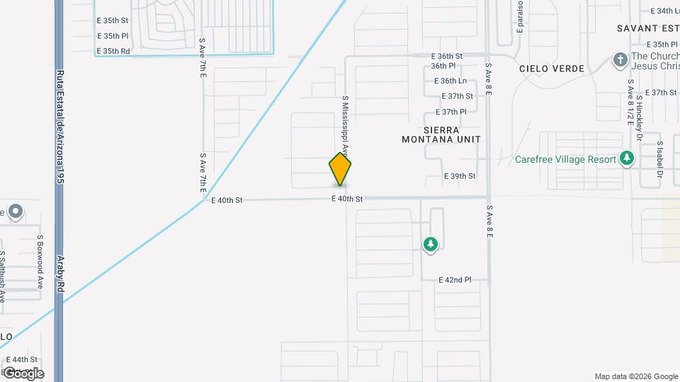 7427 E 39th Pl Mapa y Detalles de la Ubicación