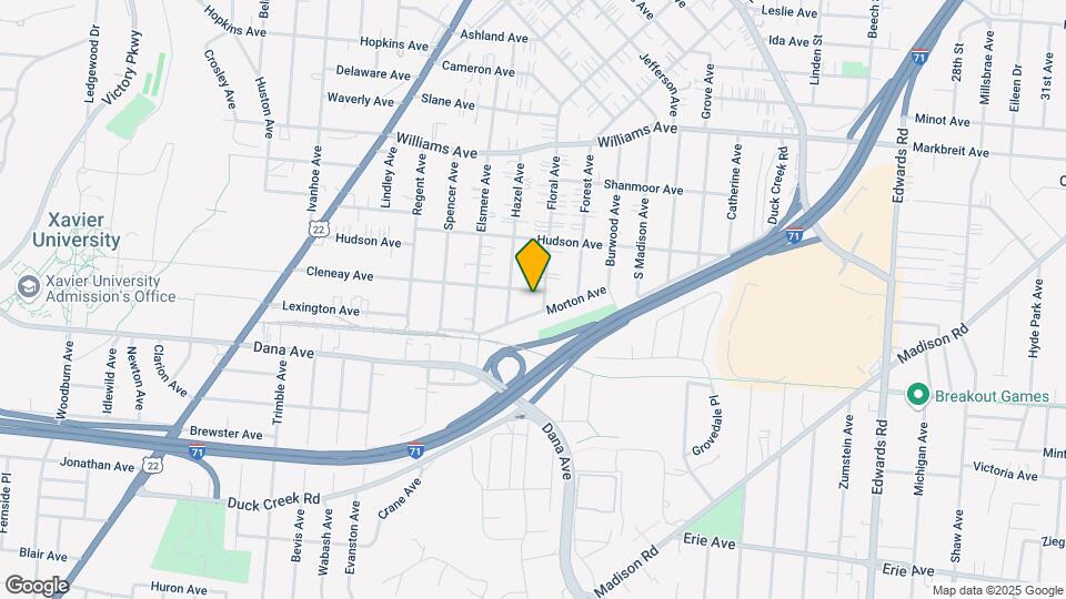 2239 Cleneay Ave Mapa y Detalles de la Ubicación