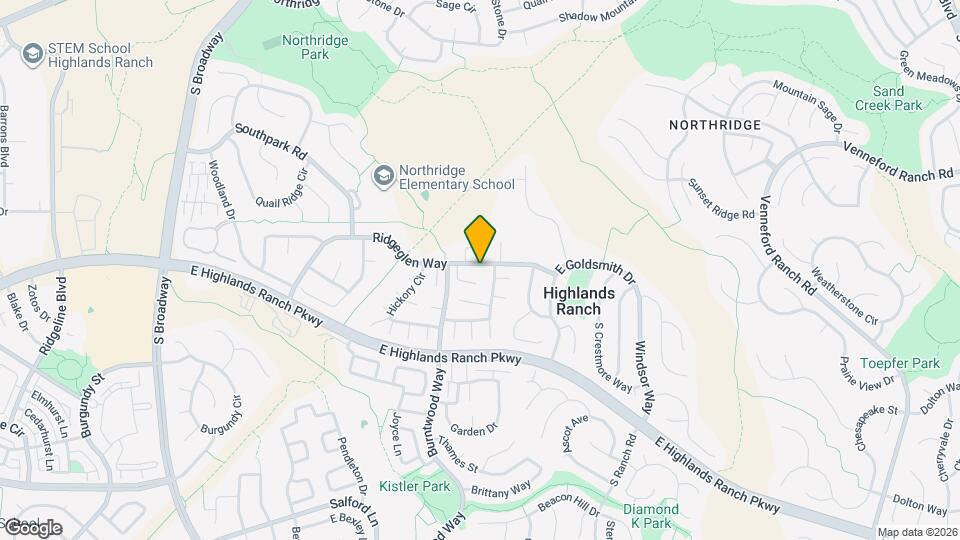 1100 Ridgeglen Way Map and Location Details