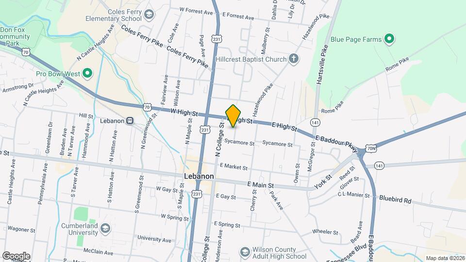 308 B Lake St Map and Location Details