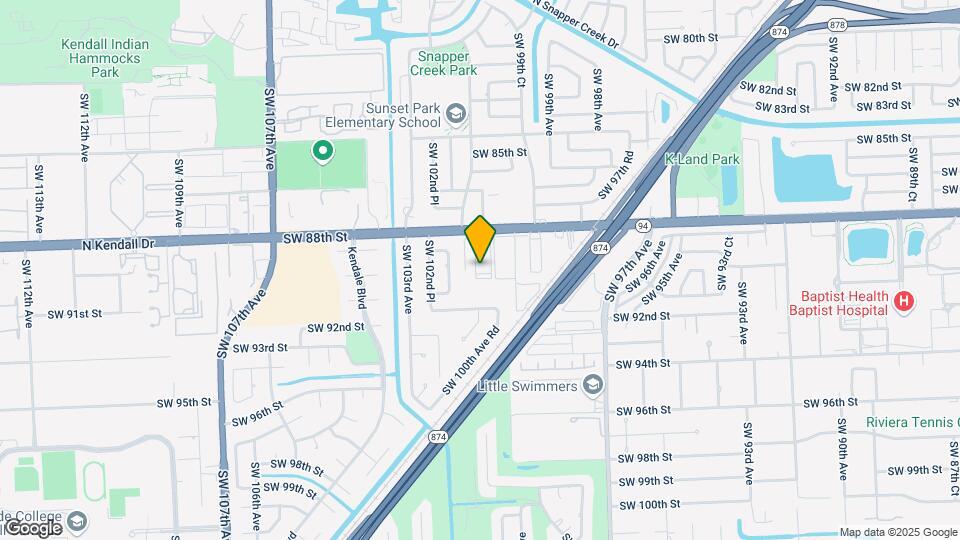 9970 N Kendall Dr Map and Location Details