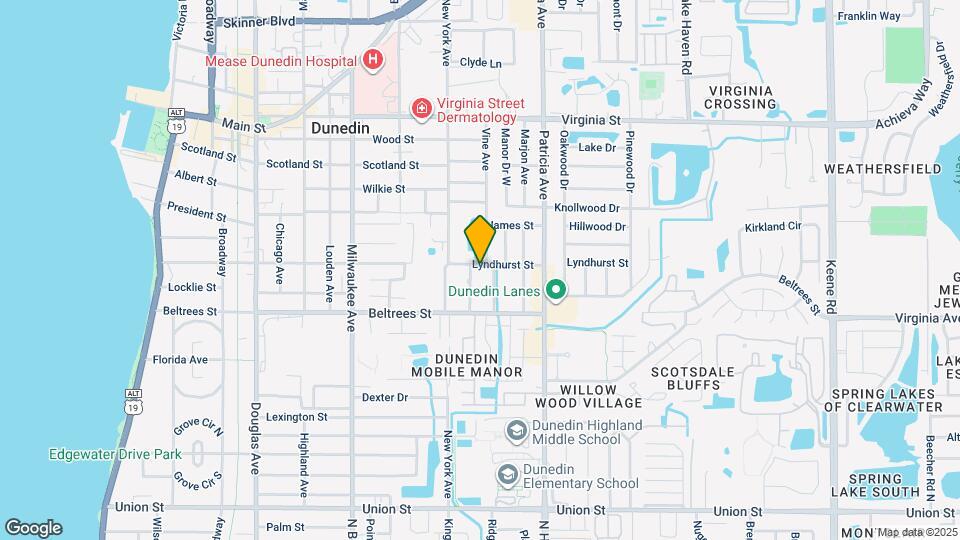 825 Lyndhurst St Map and Location Details