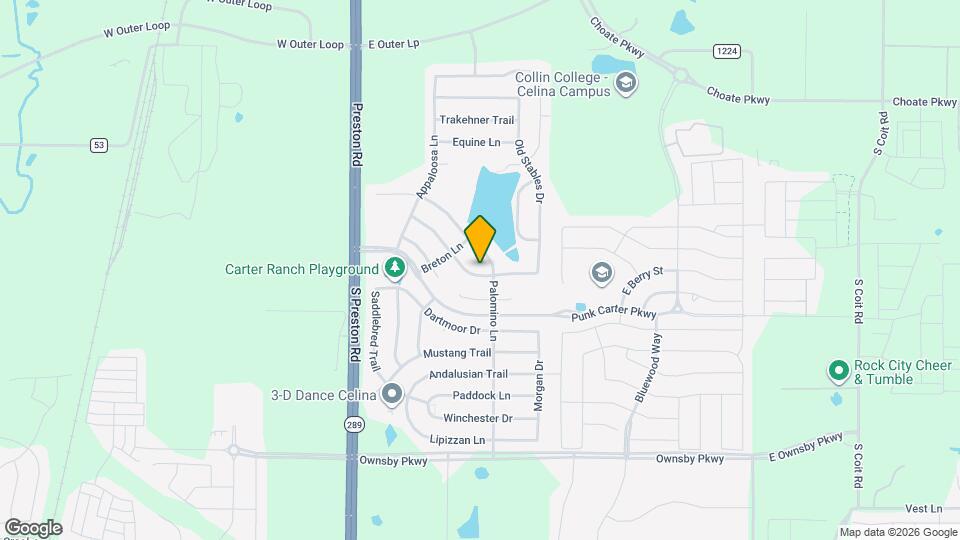 414 Tarpan Trail Map and Location Details