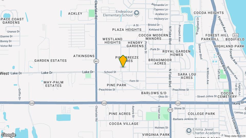 306 Palm Ave Map and Location Details