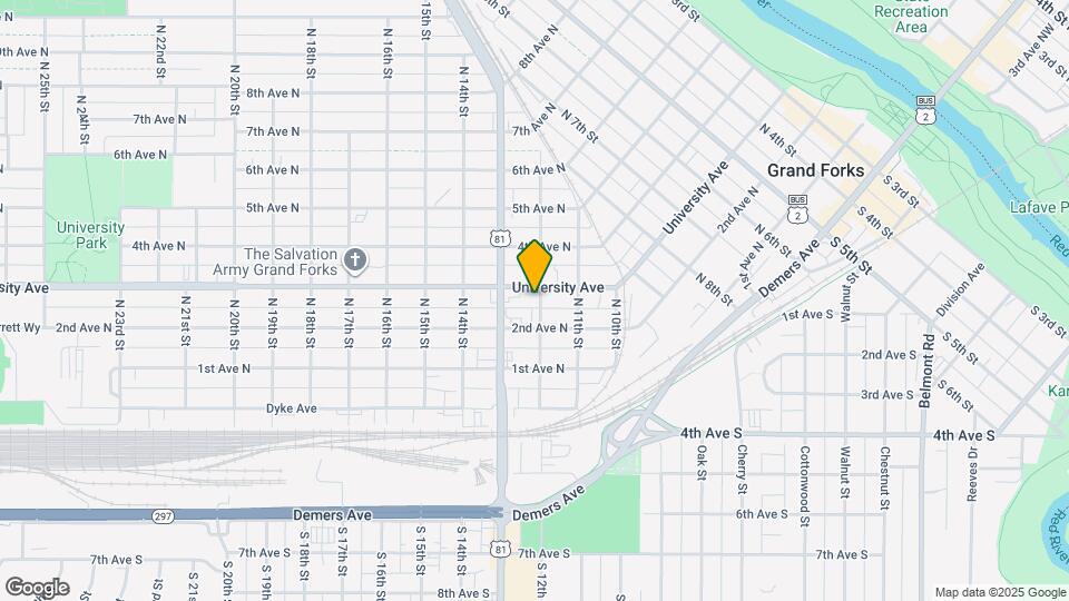 1201 University Ave Mapa y Detalles de la Ubicación