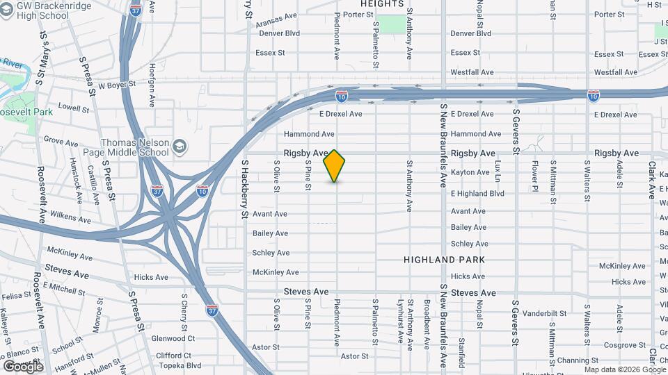 739 E Highland Blvd Map and Location Details