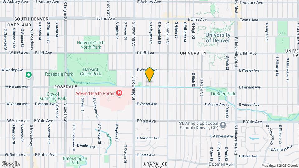 2485 S Lafayette St Map and Location Details