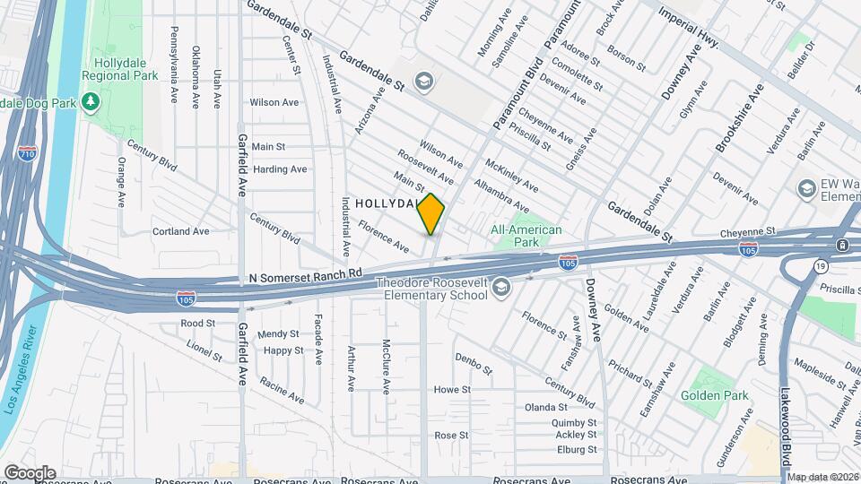 13501 Paramount Blvd Map and Location Details