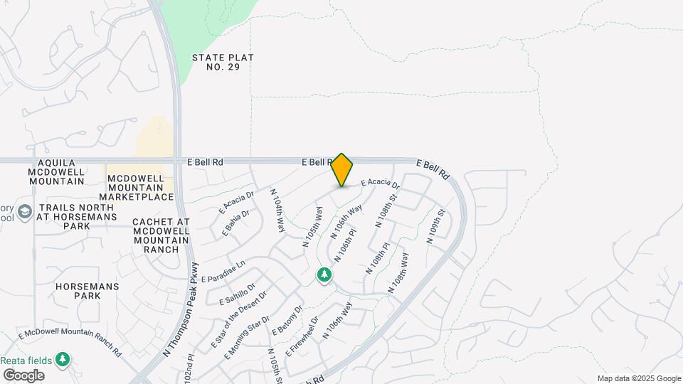 10623 E Acacia Dr Map and Location Details