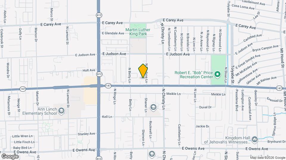 2041 N Bledsoe Ln Map and Location Details