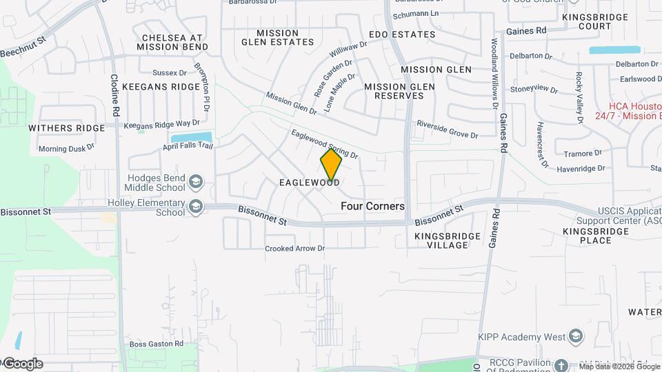 9506 Lasbury Dr Map and Location Details