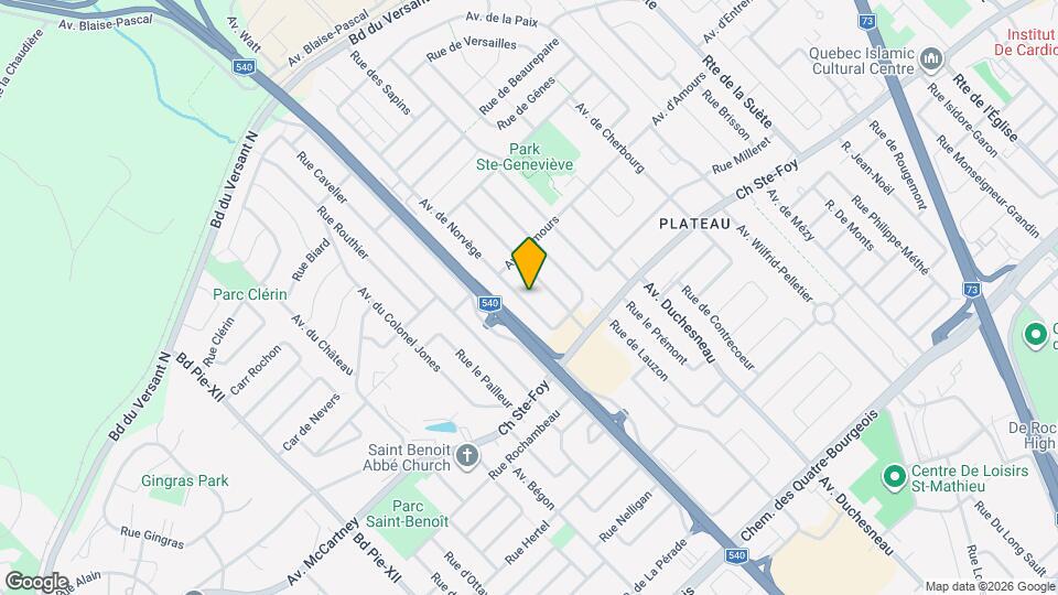 731 De Norvège Av Map and Location Details