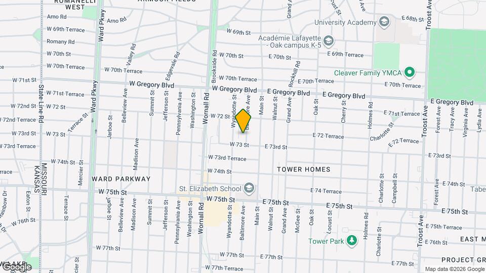 7234 Baltimore Ave Mapa y Detalles de la Ubicación
