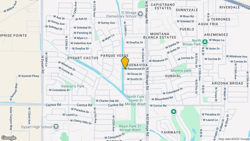 12441 W Rosewood Dr Map and Location Details