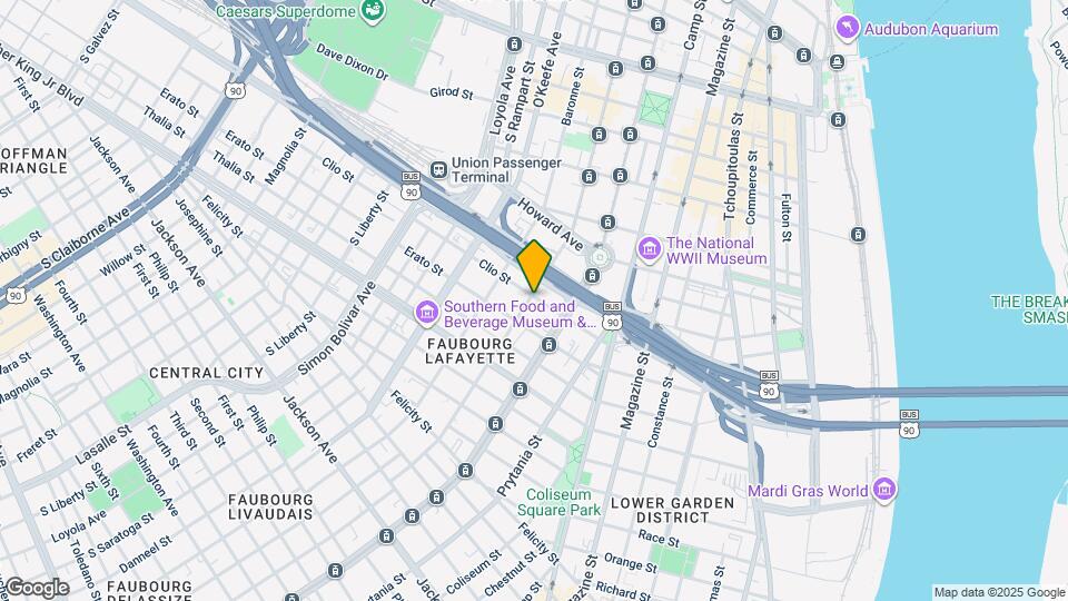 1208 Carondelet St Map and Location Details