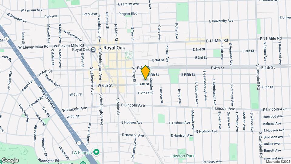 409 E Sixth St Map and Location Details