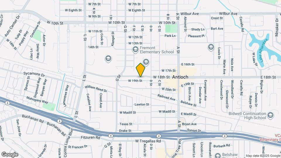 408 W 19th St Map and Location Details