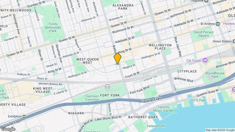 60 Bathurst St, Unit 1002 Map and Location Details