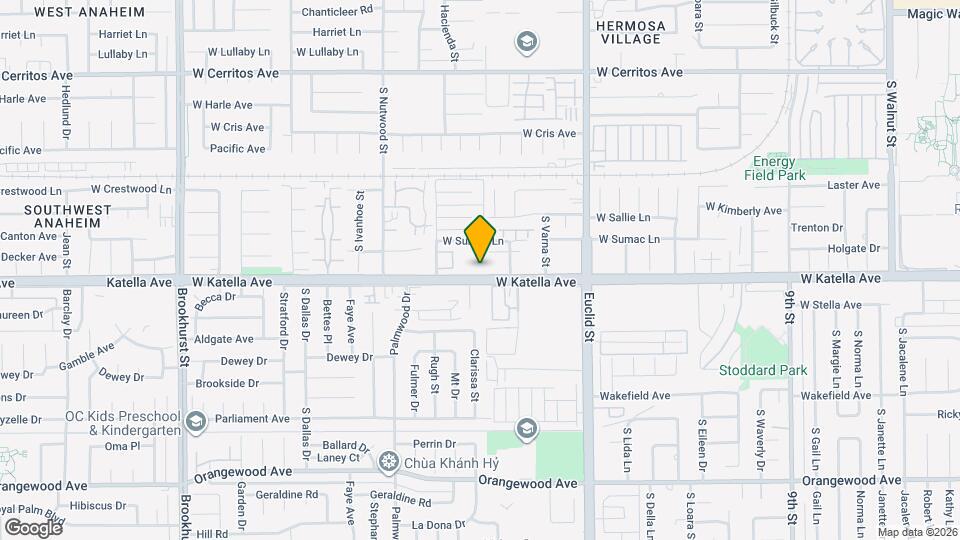 1801 W Katella Ave Map and Location Details