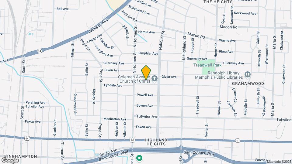 3338 Coleman Ave Map and Location Details