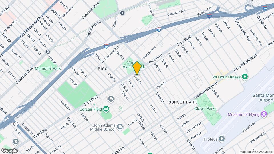 2133 22nd St, Unit A Map and Location Details