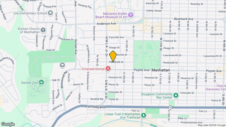 1605 Humboldt St Map and Location Details