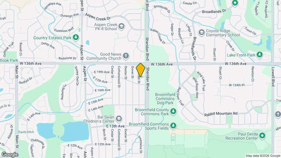 1840 Elmwood St Map and Location Details
