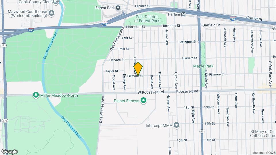 1102 Lathrop Ave Map and Location Details