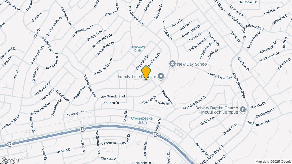 3561 Tomahawk Dr Map and Location Details