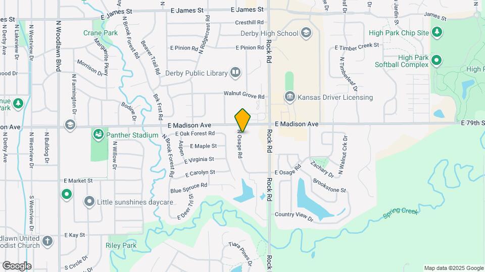 314 N Osage Rd Map and Location Details