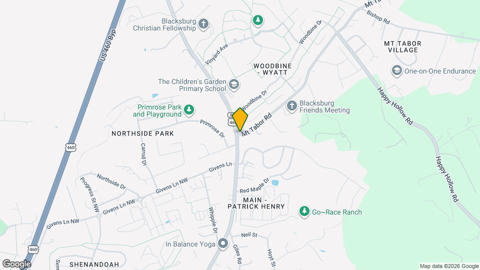 109 Mt Tabor Rd Map and Location Details