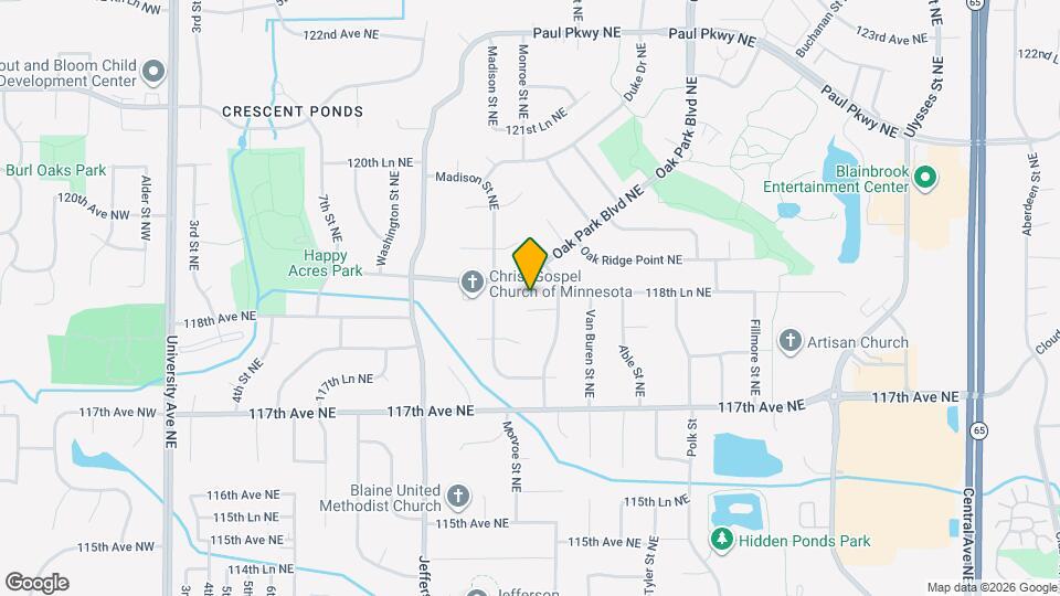 11828 Monroe Cir NE Map and Location Details