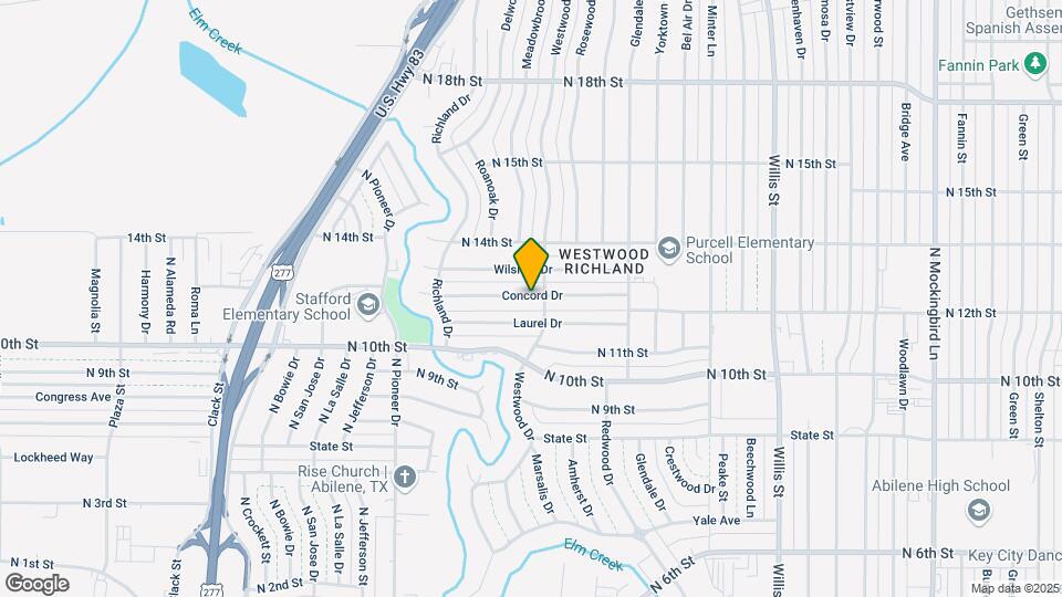 3913 Concord Dr Map and Location Details