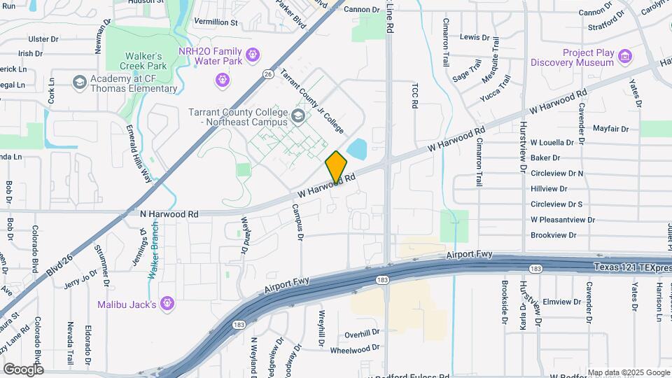 813 W Harwood Rd Map and Location Details