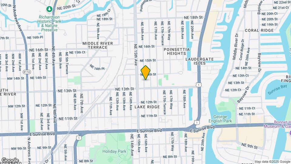 1320 NE 16th Ave Map and Location Details