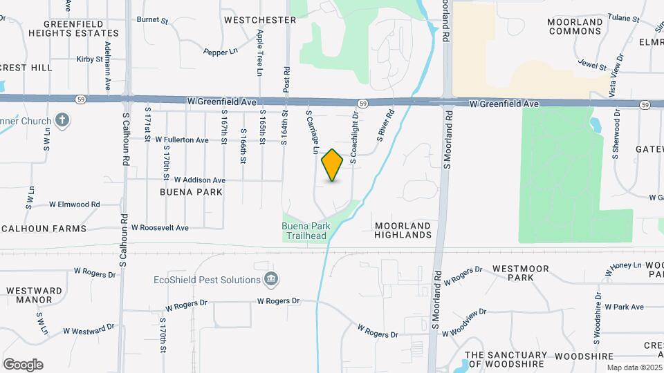 1715 S Coachlight Dr Map and Location Details