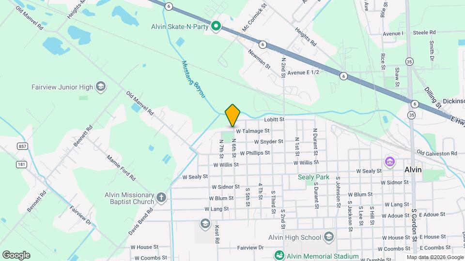1506 W Talmage St Map and Location Details