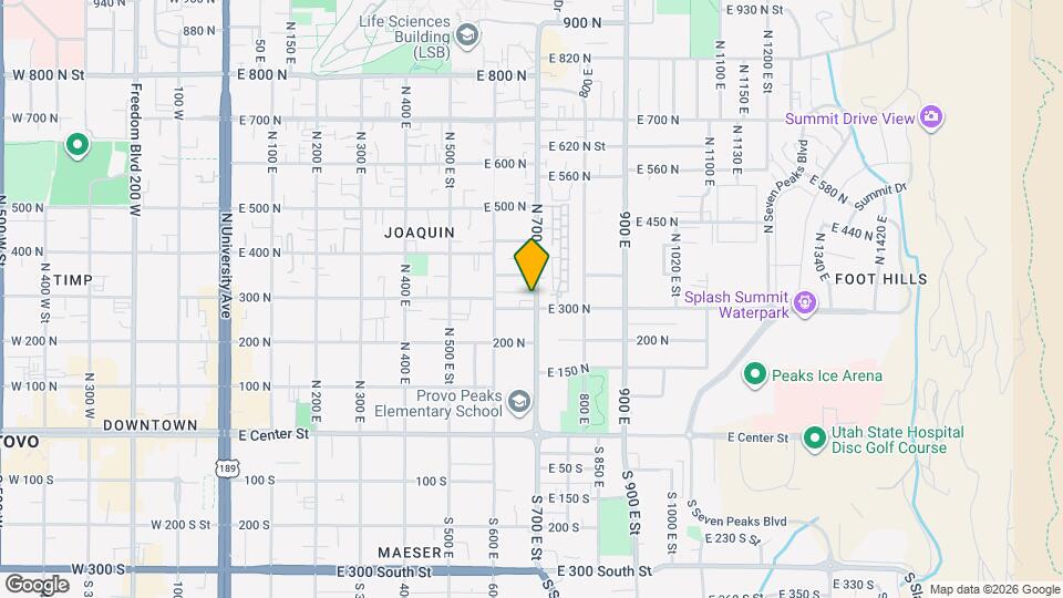 335 S 700 E St Map and Location Details